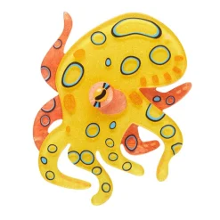 Erstwilder The Busy Blue-Ringed Octopus Brooch^ Brooches