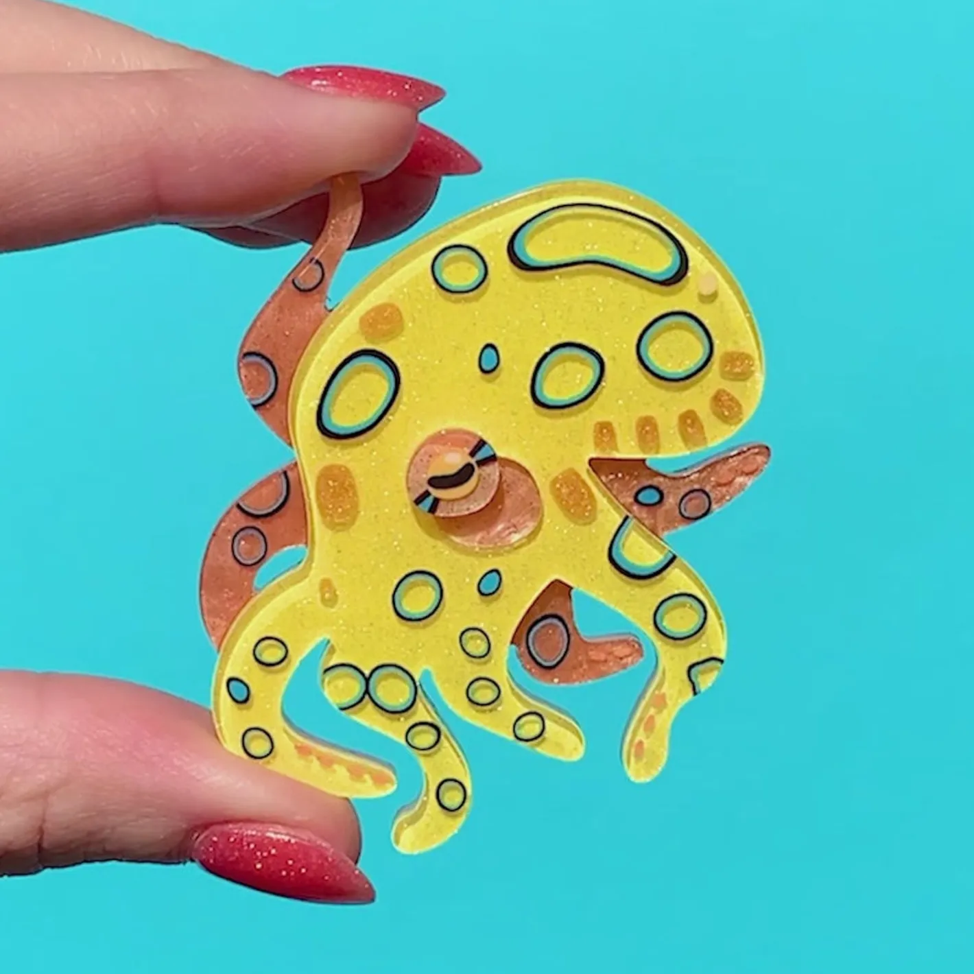 Erstwilder The Busy Blue-Ringed Octopus Brooch^ Brooches