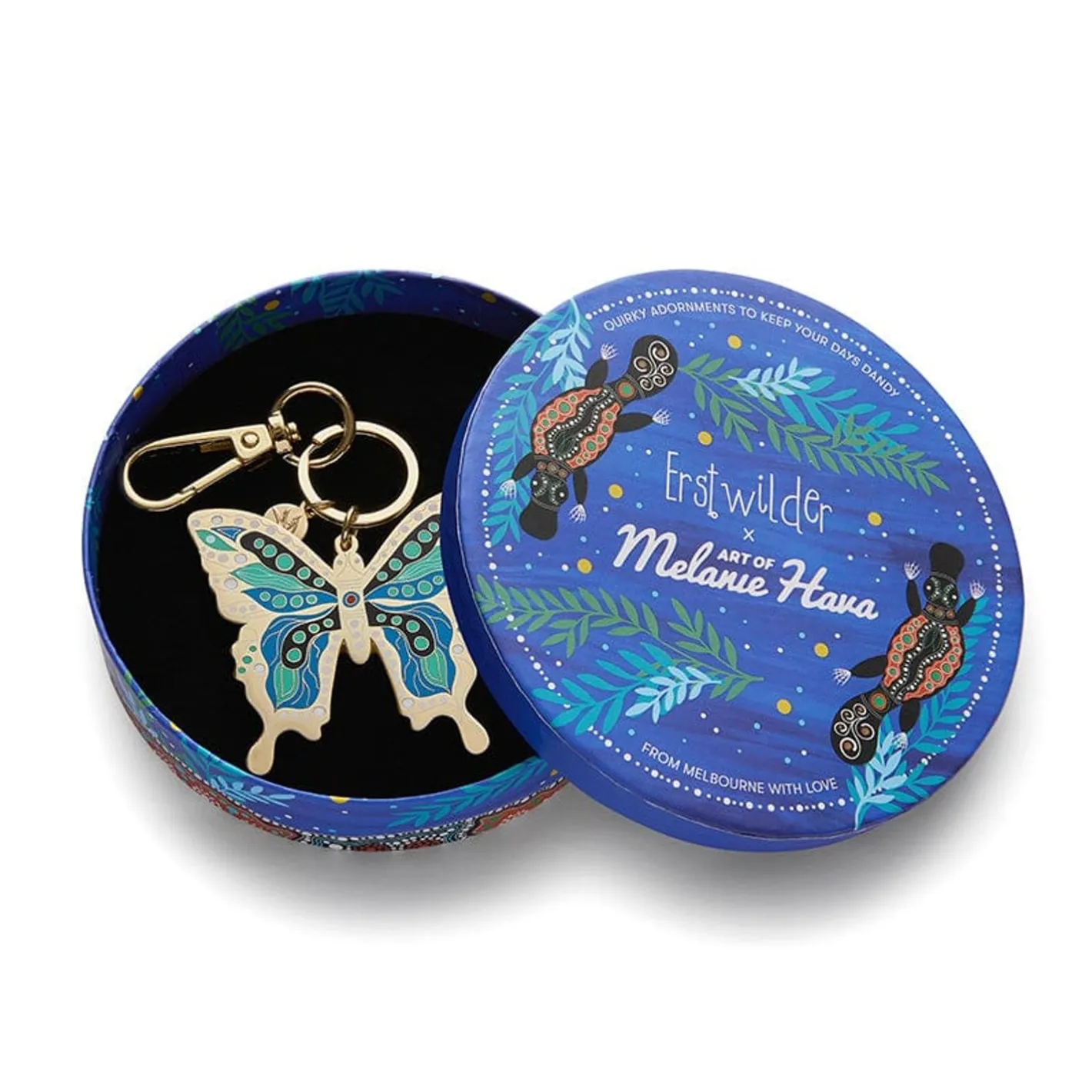 Erstwilder The Butterfly 'Gunggamburra' Key Ring^ Enamel Key Rings