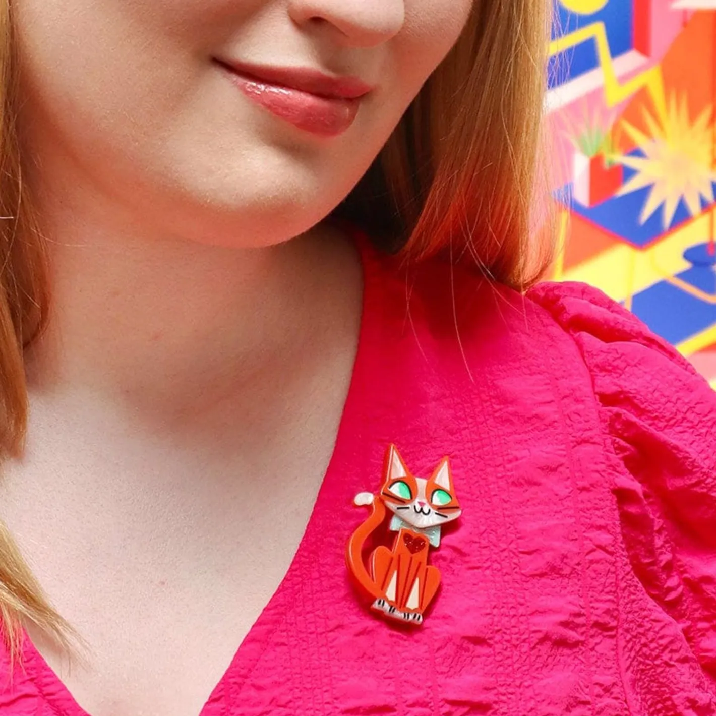 Erstwilder The Cat'S Meow Brooch^ Brooches