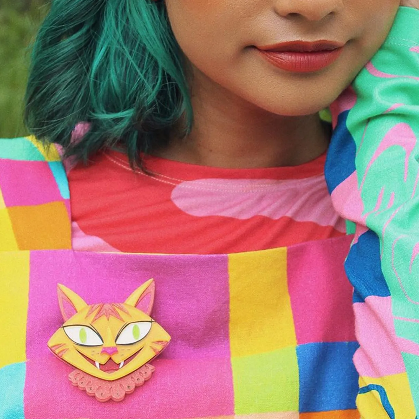 Erstwilder The Cheshire Cat Brooch^ Brooches