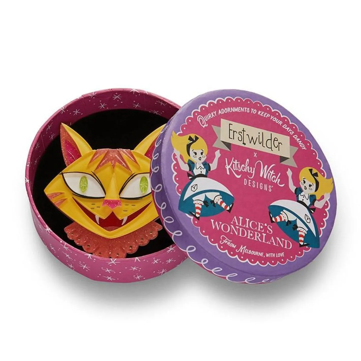 Erstwilder The Cheshire Cat Brooch^ Brooches