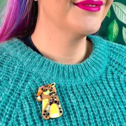 Erstwilder The Choosy Cheetah Brooch^ Brooches