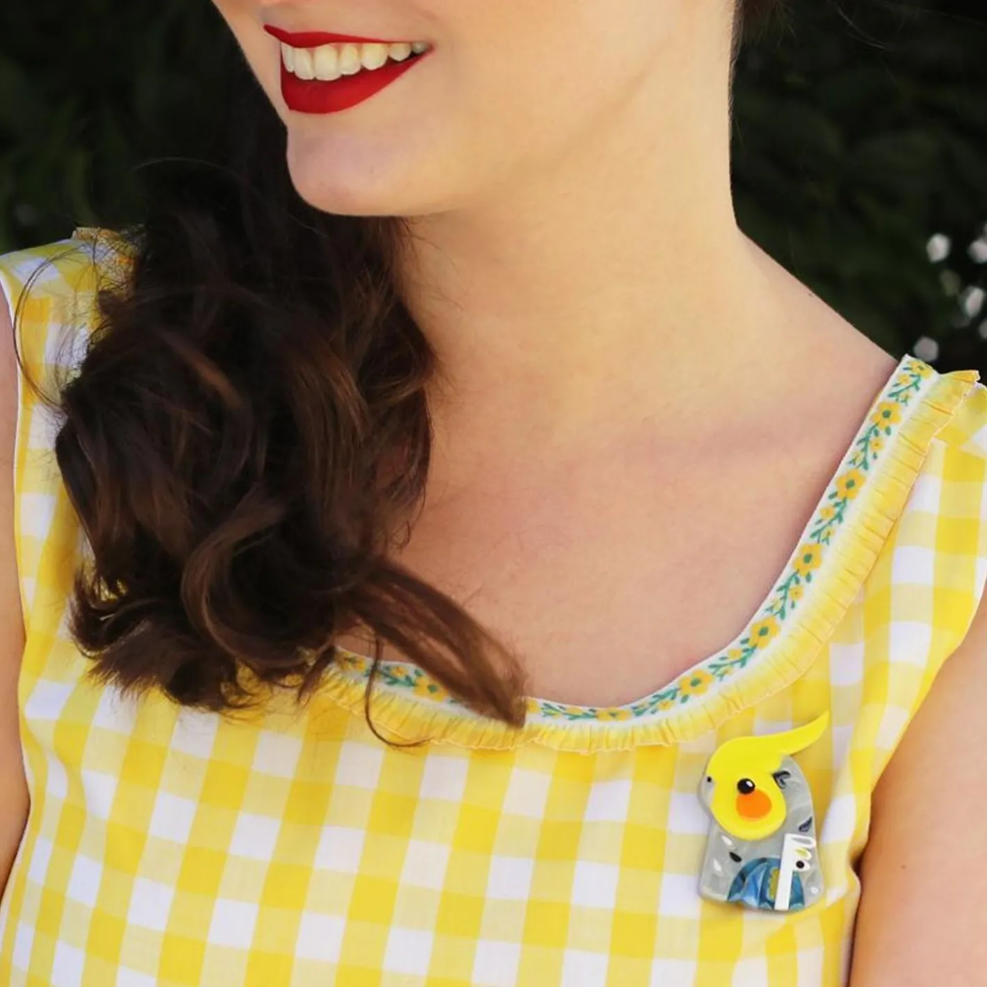 Erstwilder The Coy Cockatiel Brooch^ Brooches
