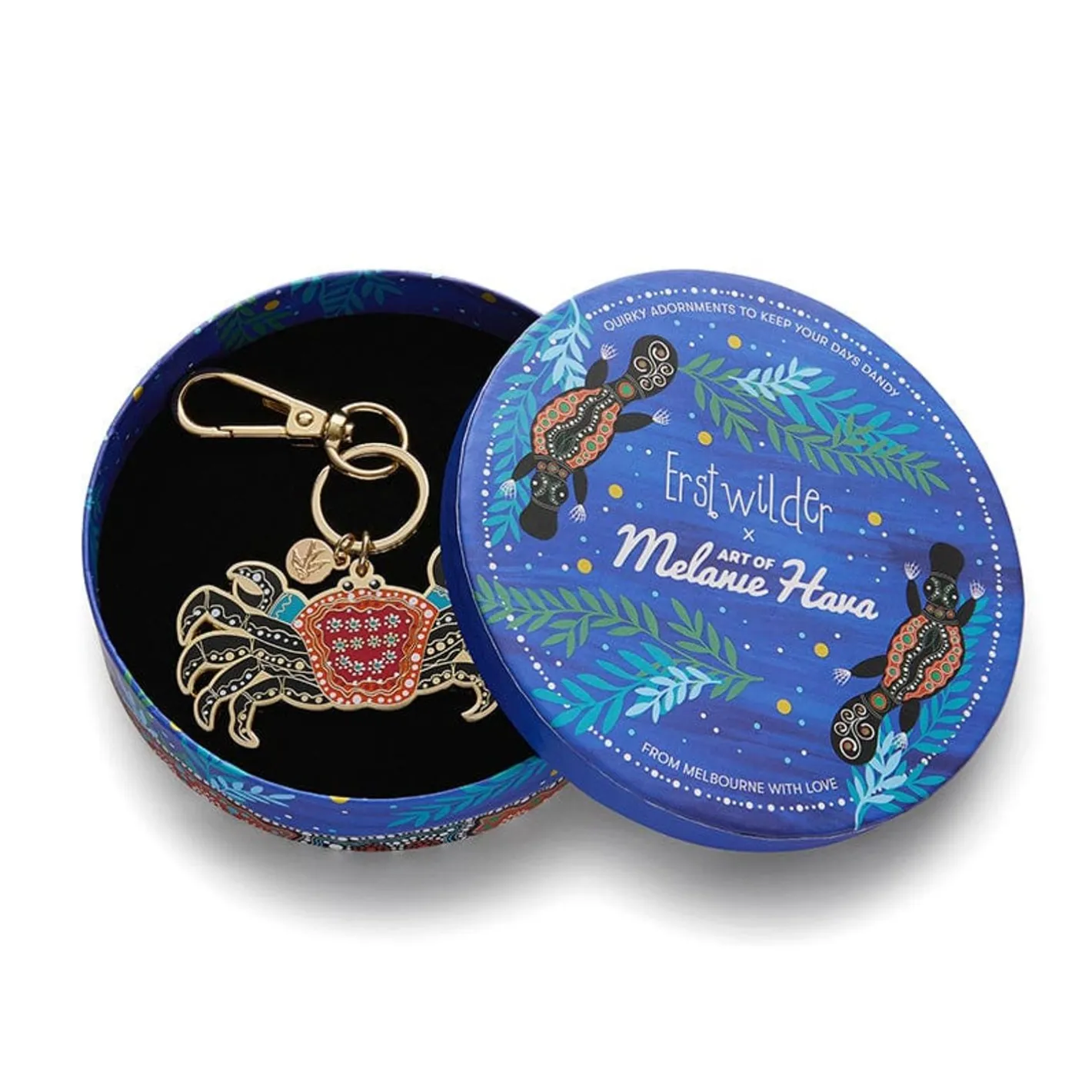 Erstwilder The Crab 'Gadambal' Key Ring^ Enamel Key Rings