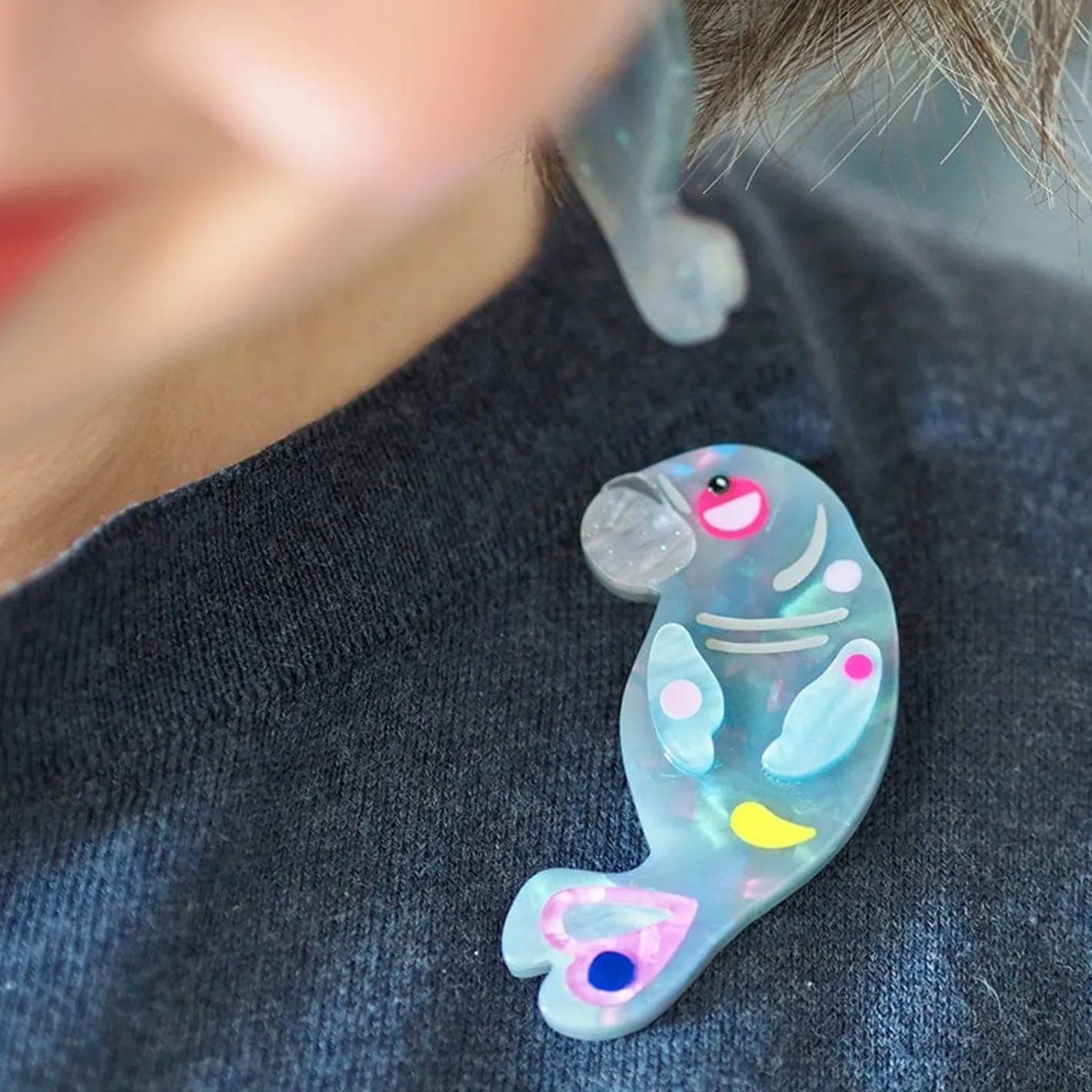 Erstwilder The Dutiful Dugong Brooch^ Brooches