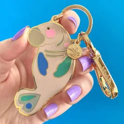 Erstwilder The Dutiful Dugong Enamel Key Ring^ Enamel Key Rings