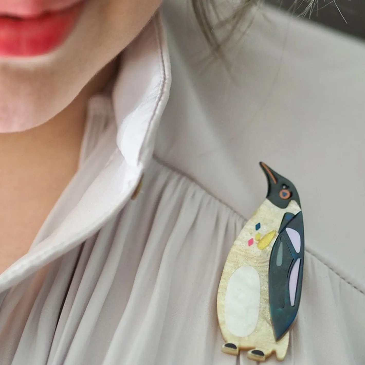 Erstwilder The Emboldened Emperor Penguin Brooch^ Brooches