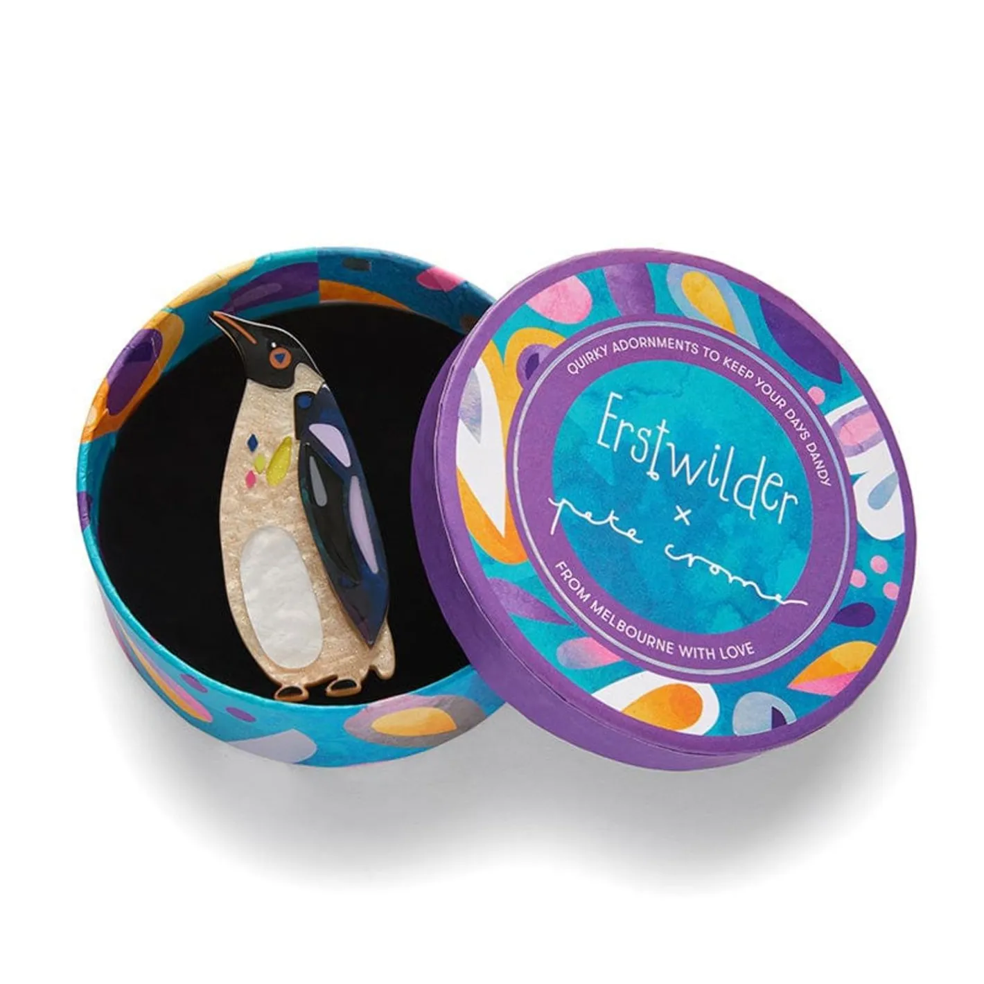 Erstwilder The Emboldened Emperor Penguin Brooch^ Brooches