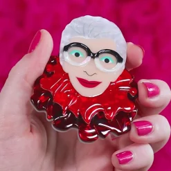 Erstwilder The Face Of Style Iris Brooch^ Brooches