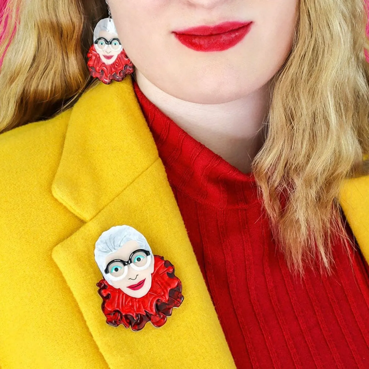 Erstwilder The Face Of Style Iris Brooch^ Brooches