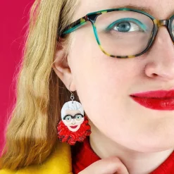 Erstwilder The Face Of Style Iris Drop Earrings^ Earrings