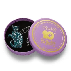 Erstwilder The Famous Fishing Cat Brooch^ Brooches