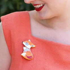 Erstwilder The Footloose Fox Brooch^ Brooches