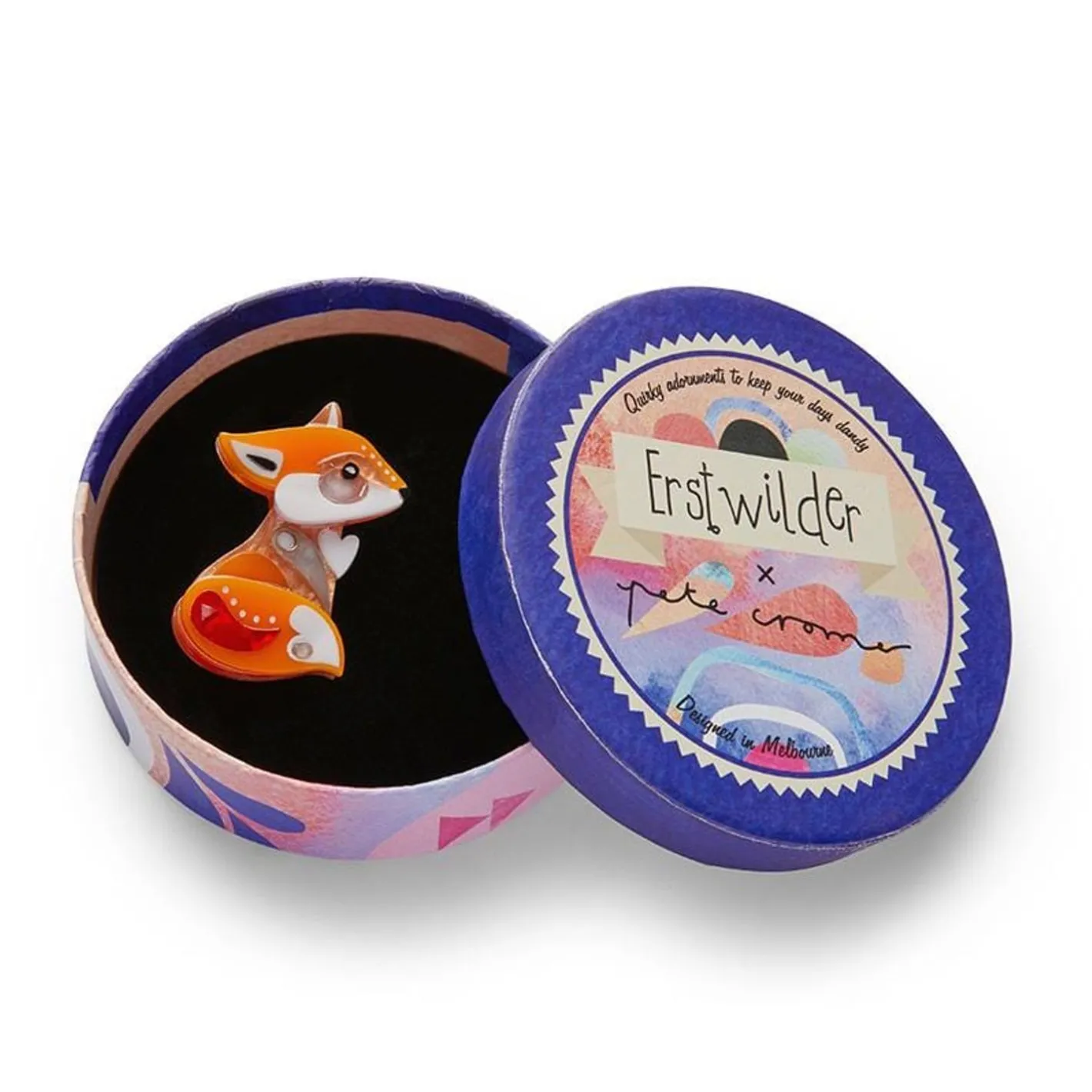 Erstwilder The Footloose Fox Mini Brooch^ Brooches