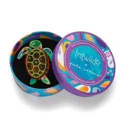Erstwilder The Graceful Green Sea Turtle Brooch^ Brooches