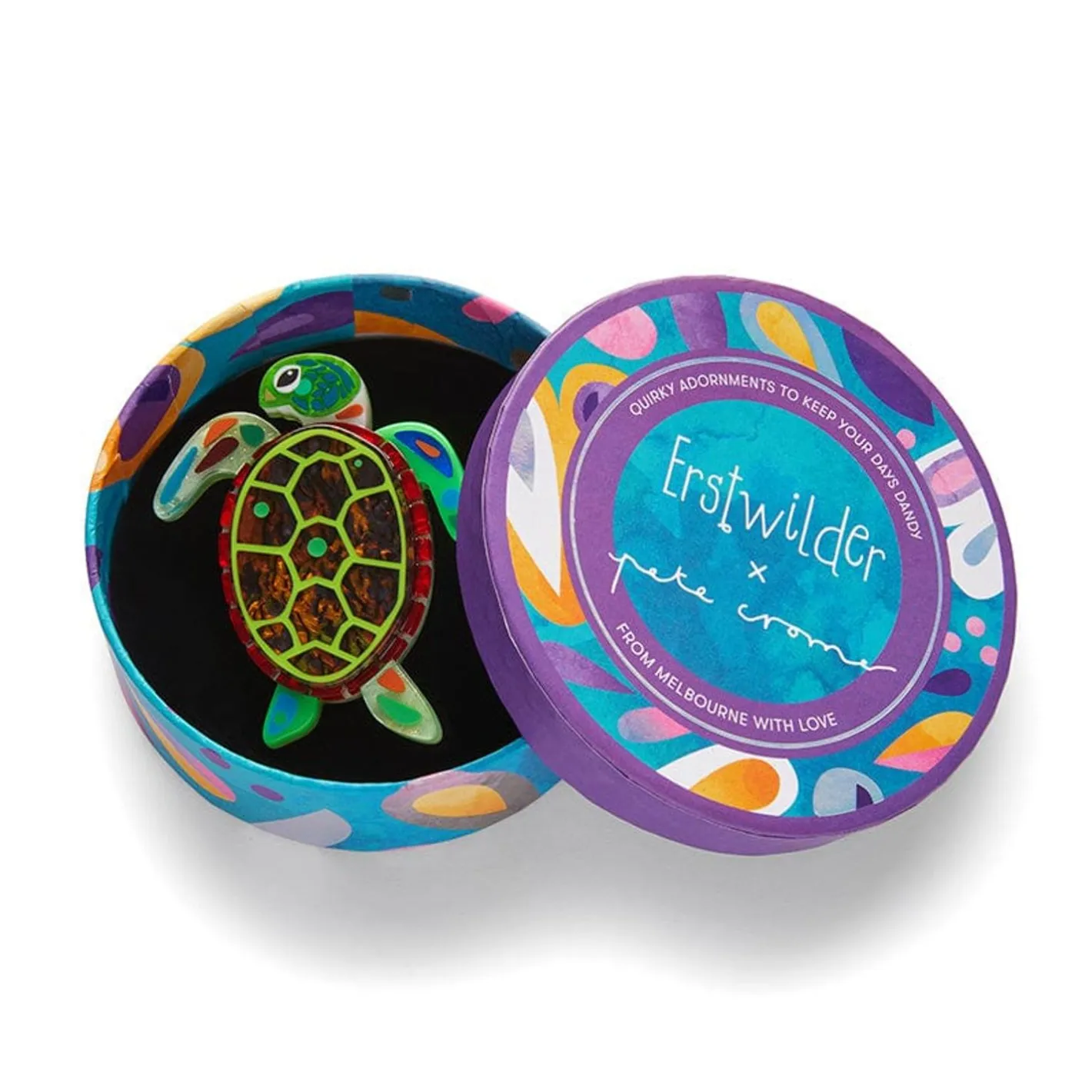 Erstwilder The Graceful Green Sea Turtle Brooch^ Brooches