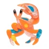 Erstwilder The Guarded Golden Ghost Crab Brooch^ Brooches