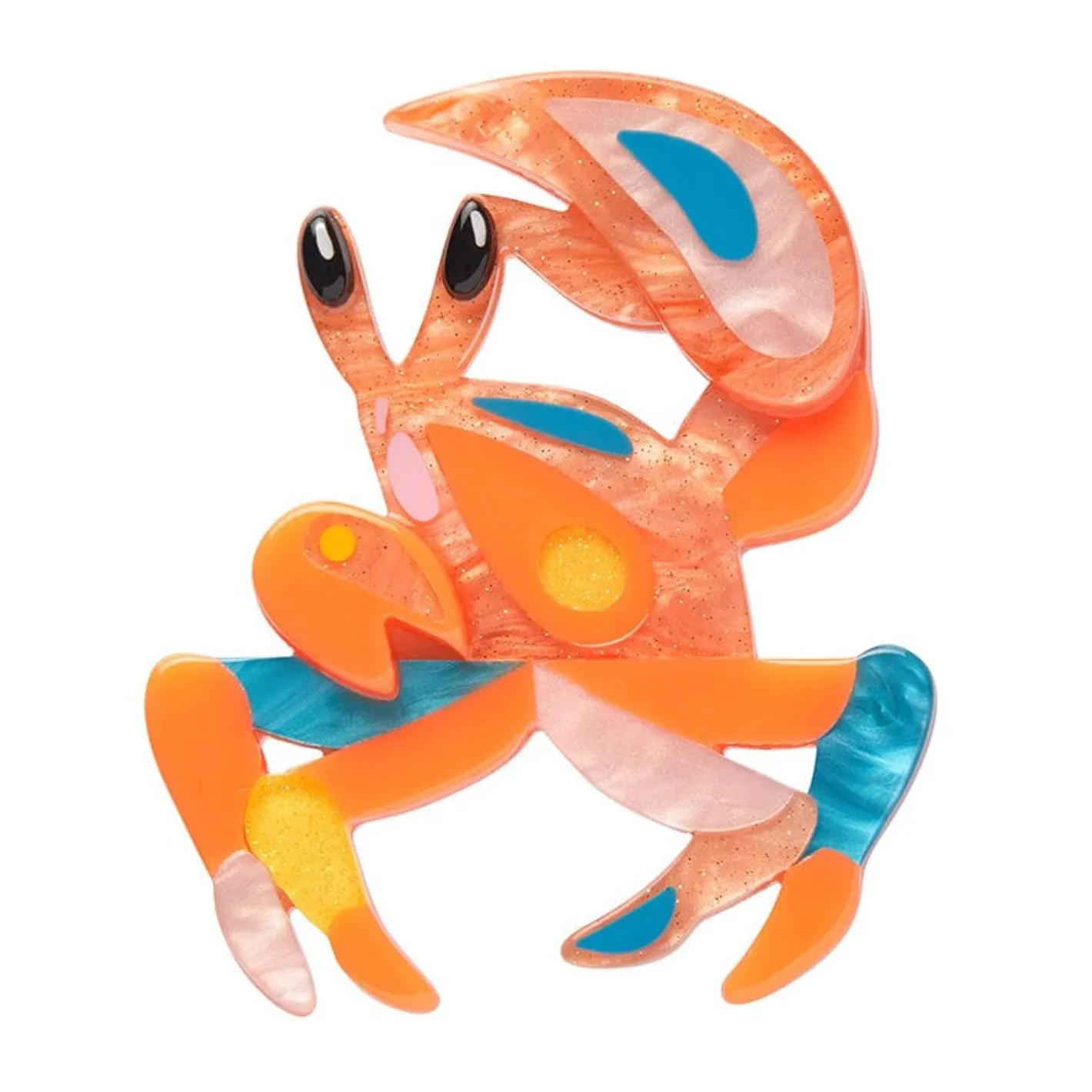 Erstwilder The Guarded Golden Ghost Crab Brooch^ Brooches