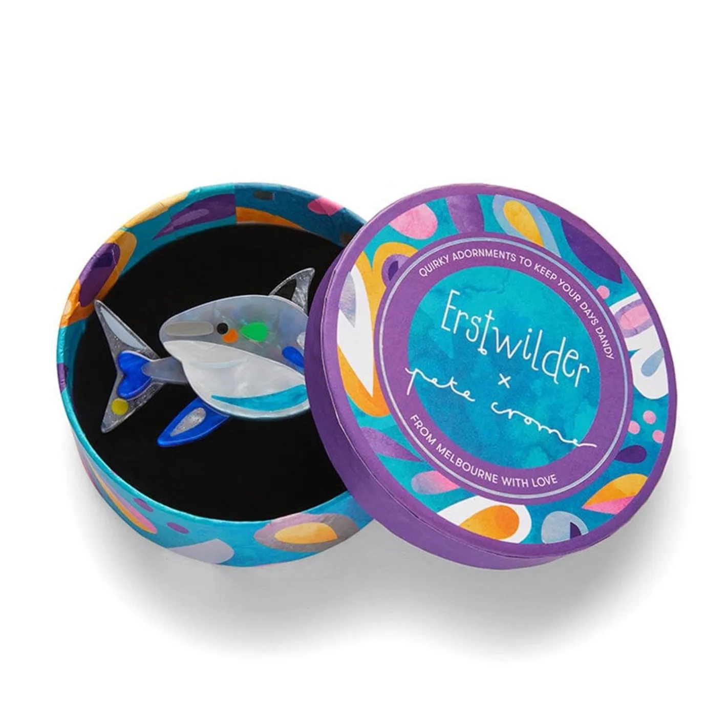 Erstwilder The Guileless Great White Shark Brooch^ Brooches