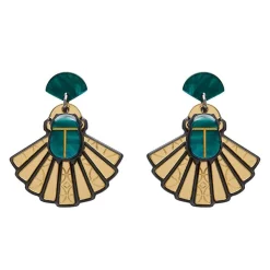 Erstwilder The Heart Of Egypt Scarab Drop Earrings^ Earrings