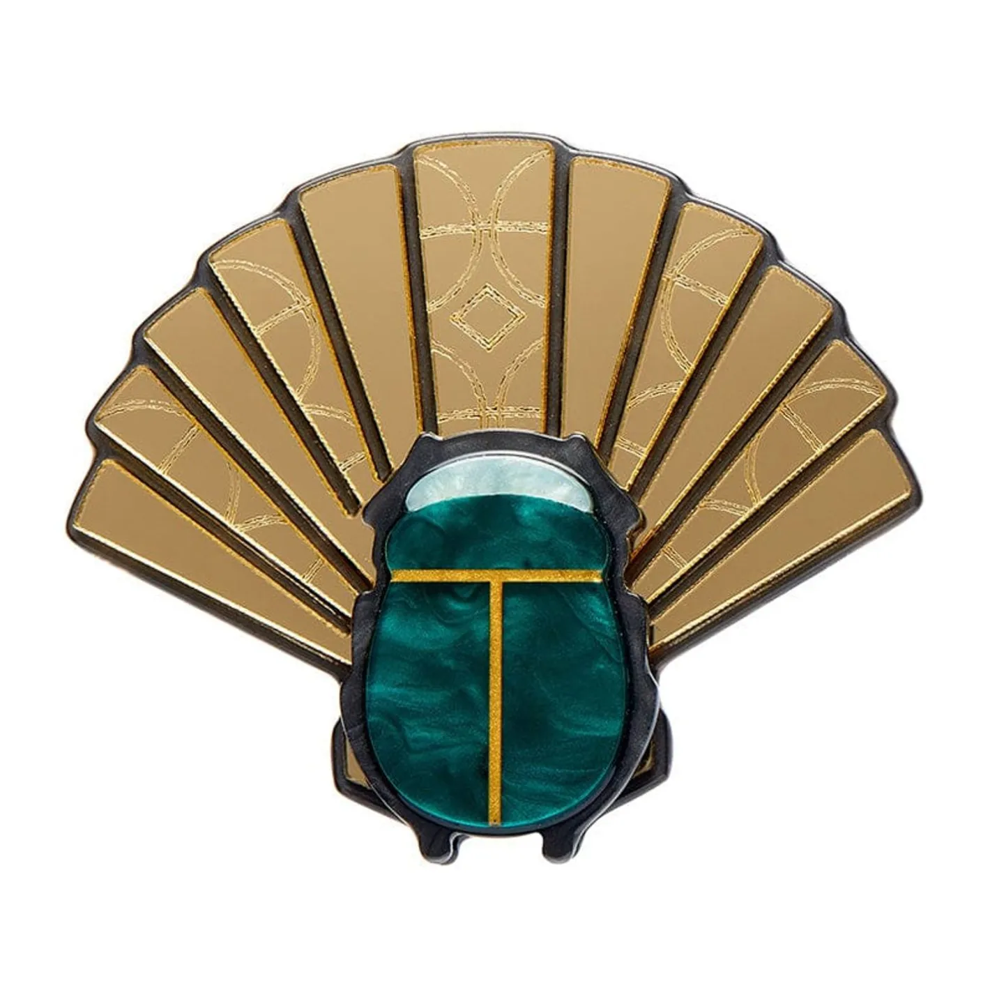 Erstwilder The Heart Of Egypt Scarab Brooch^ Brooches