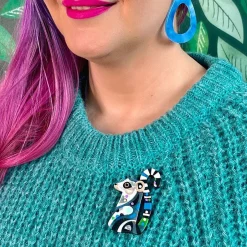 Erstwilder The Learned Lemur Brooch^ Brooches