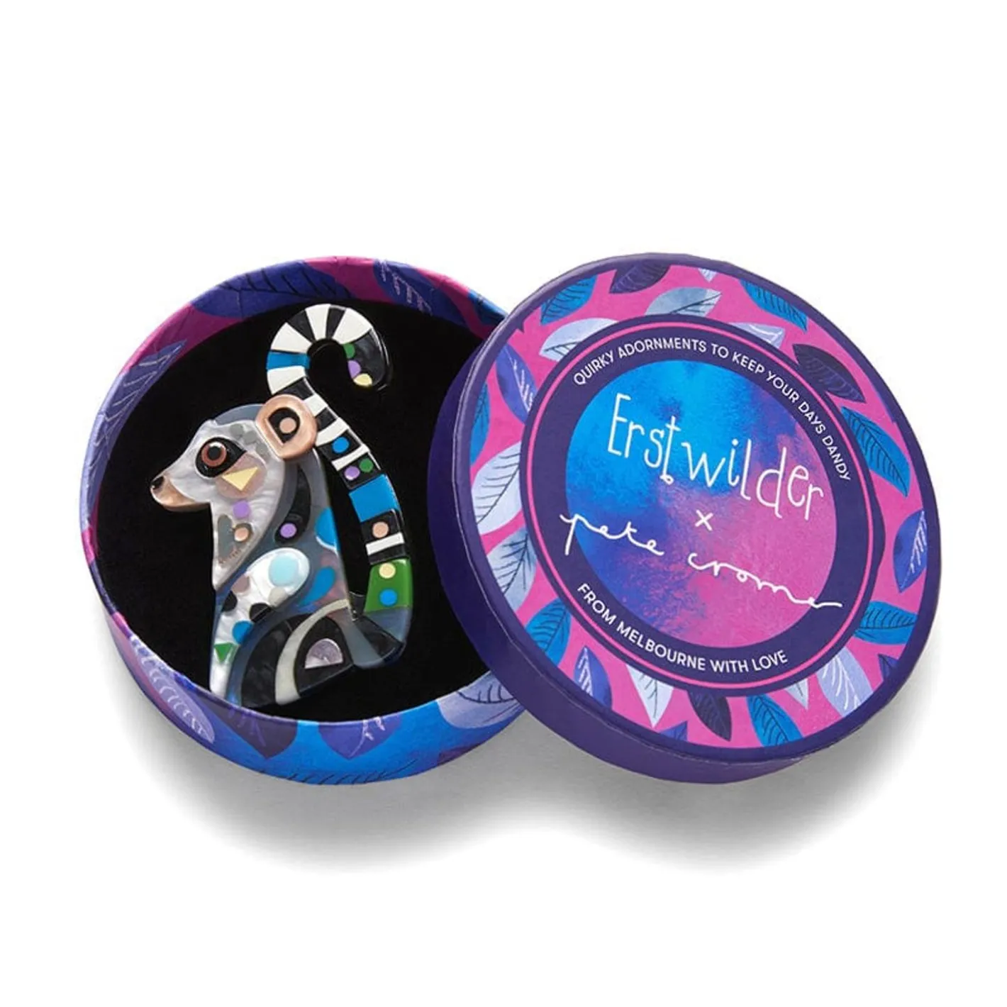 Erstwilder The Learned Lemur Brooch^ Brooches