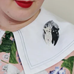 Erstwilder The Lovecats Brooch^ Brooches