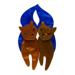Erstwilder The Lovecats Brooch^ Brooches