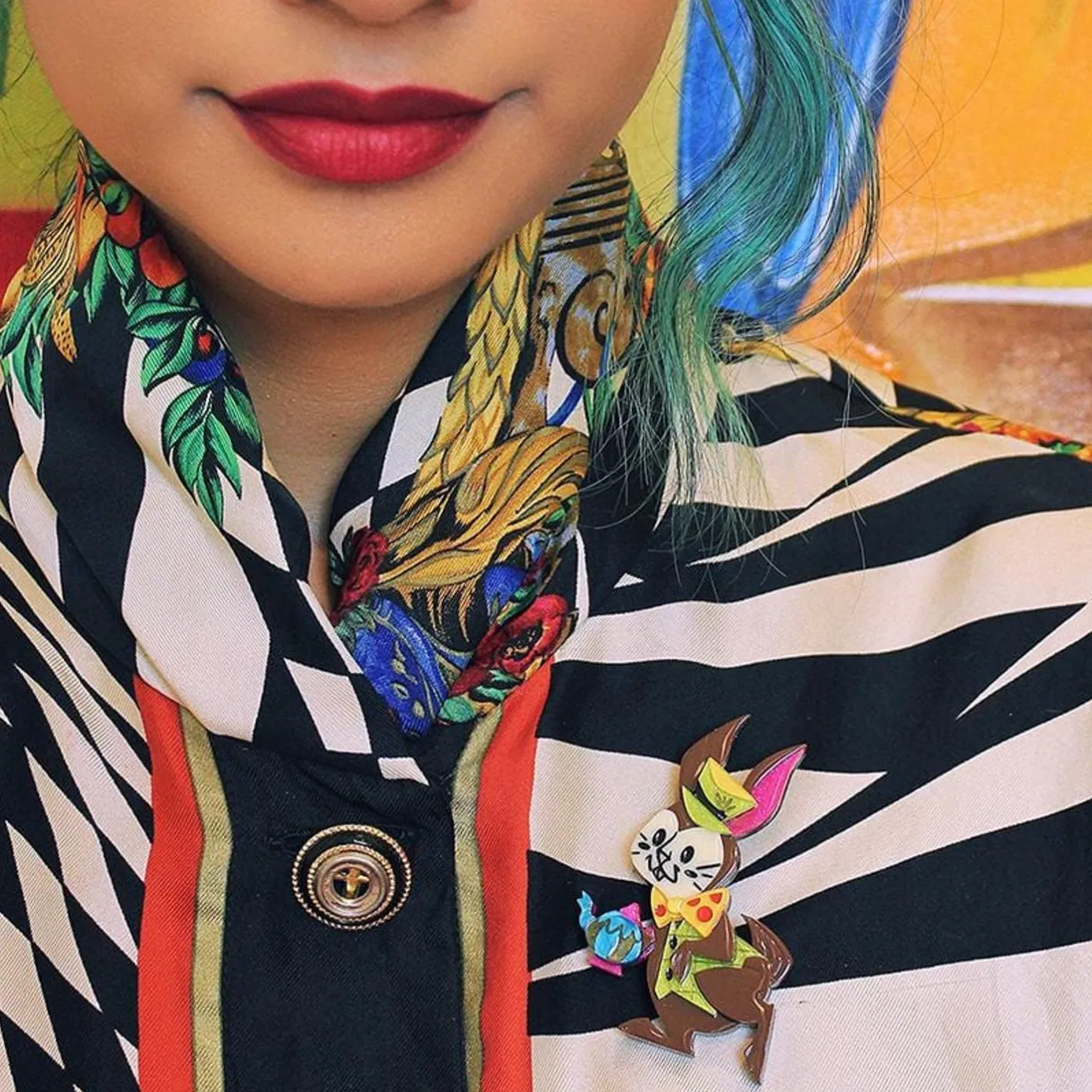 Erstwilder The March Hare Brooch^ Brooches