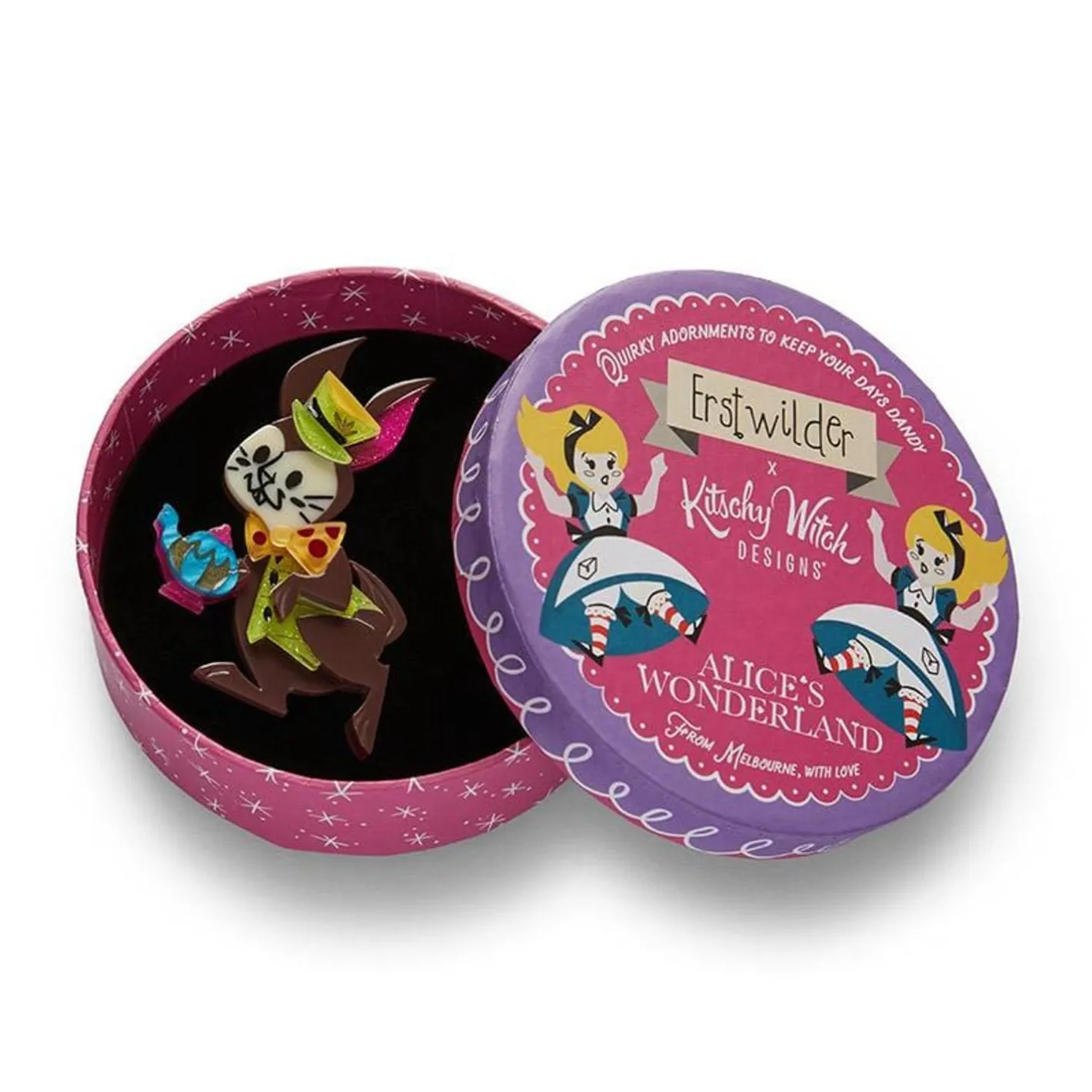 Erstwilder The March Hare Brooch^ Brooches