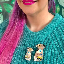 Erstwilder The Masterful Meerkat Brooch^ Brooches