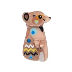 Erstwilder The Masterful Meerkat Mini Brooch^ Brooches