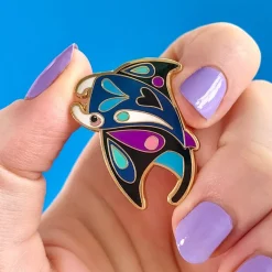 Erstwilder The Mercurial Manta Ray Enamel Pin^ Enamel Pins