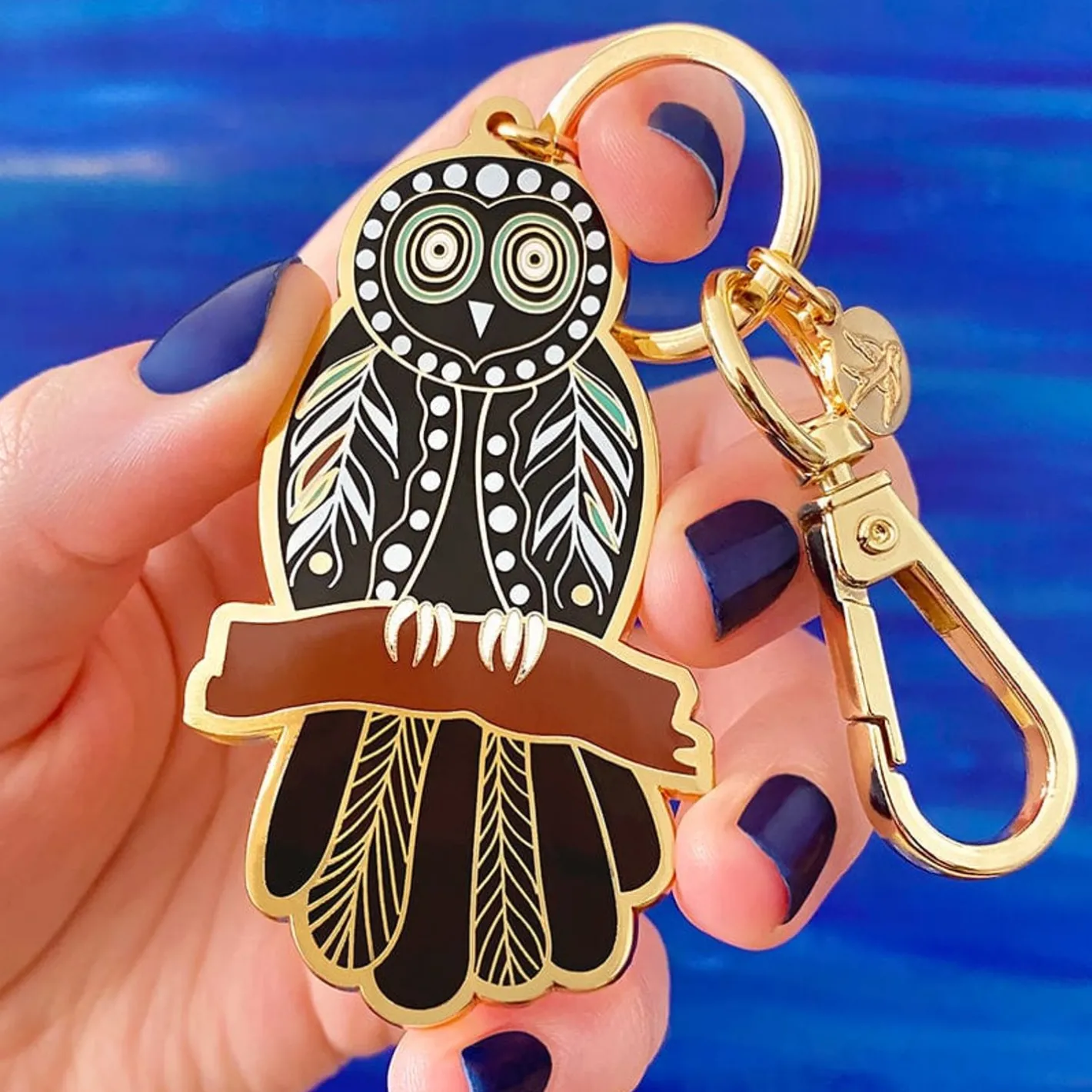 Erstwilder The Owl 'Gugu' Key Ring^ Enamel Key Rings
