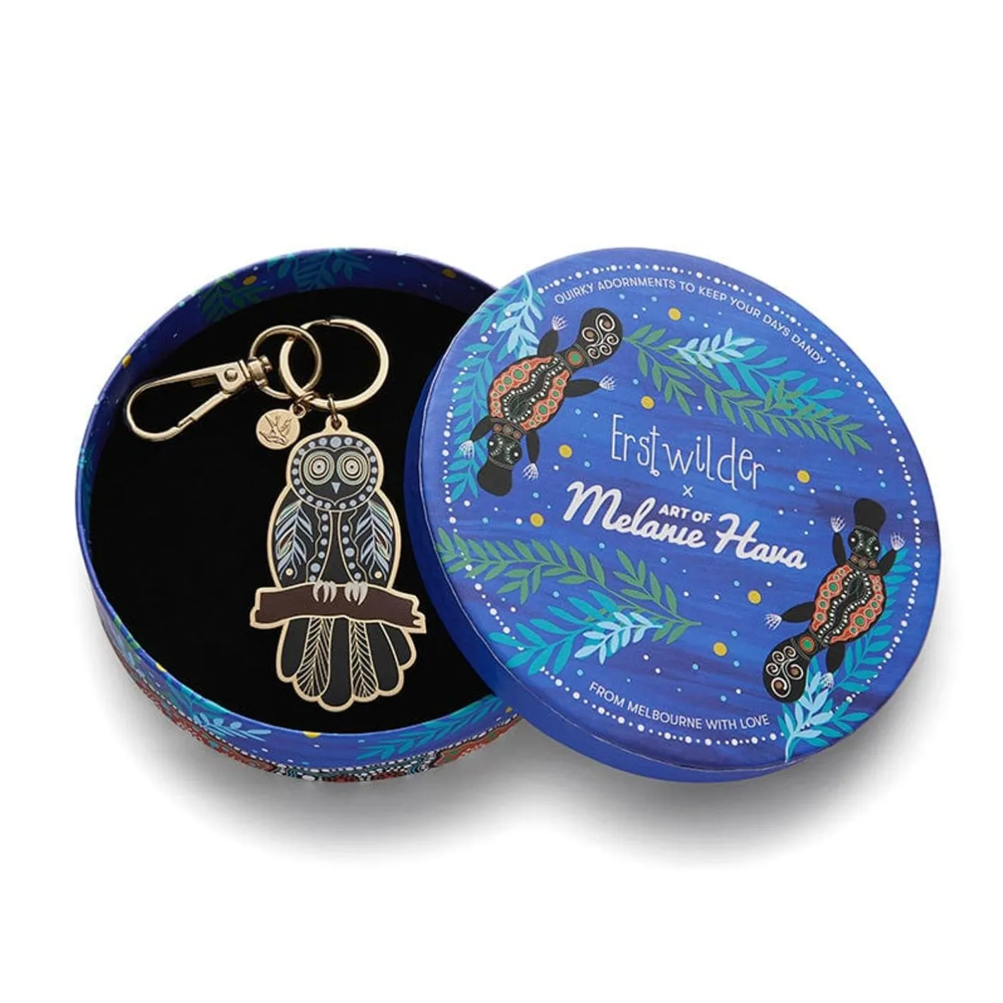 Erstwilder The Owl 'Gugu' Key Ring^ Enamel Key Rings