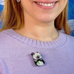 Erstwilder The Patient Panda Mini Brooch^ Brooches