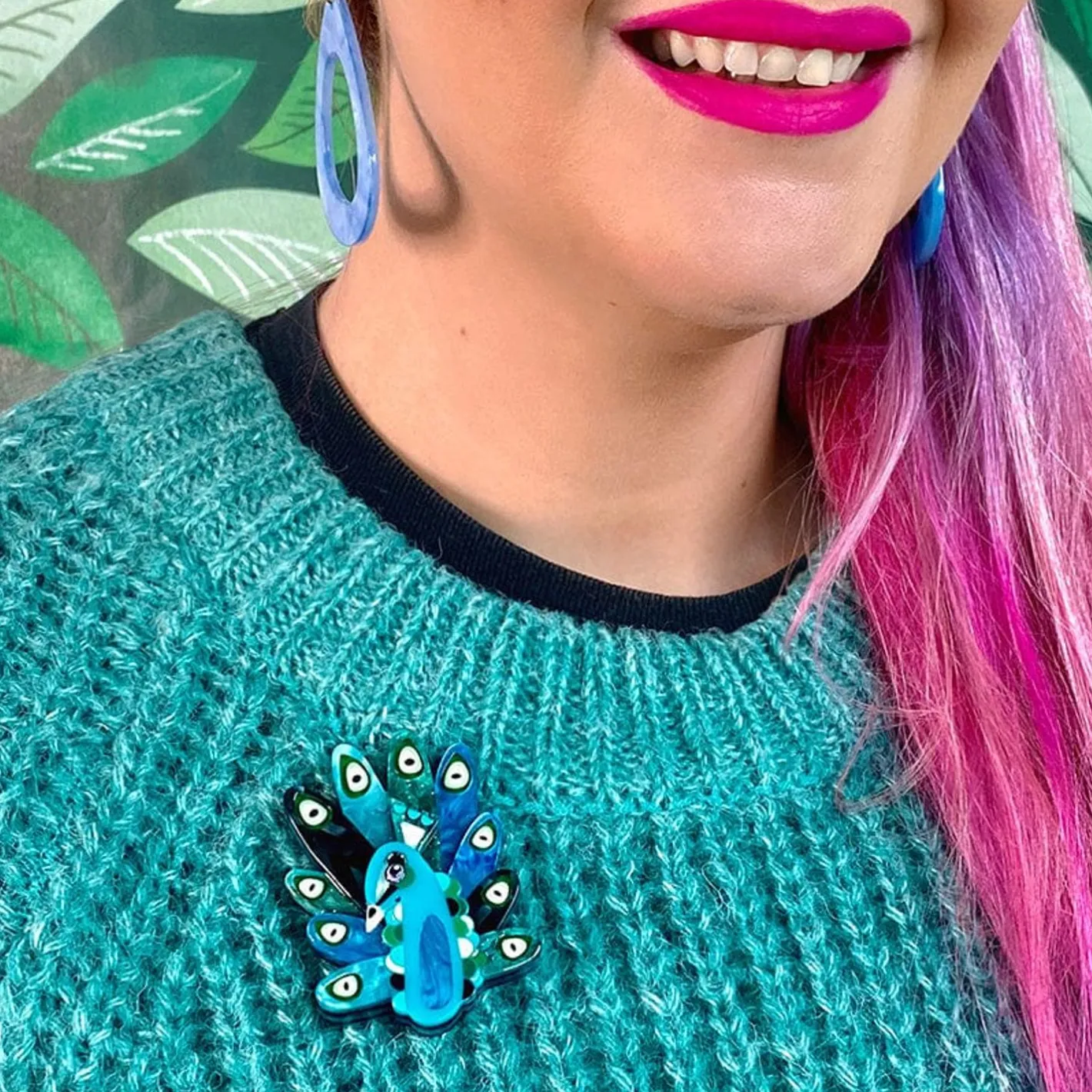 Erstwilder The Picturesque Peacock Brooch^ Brooches