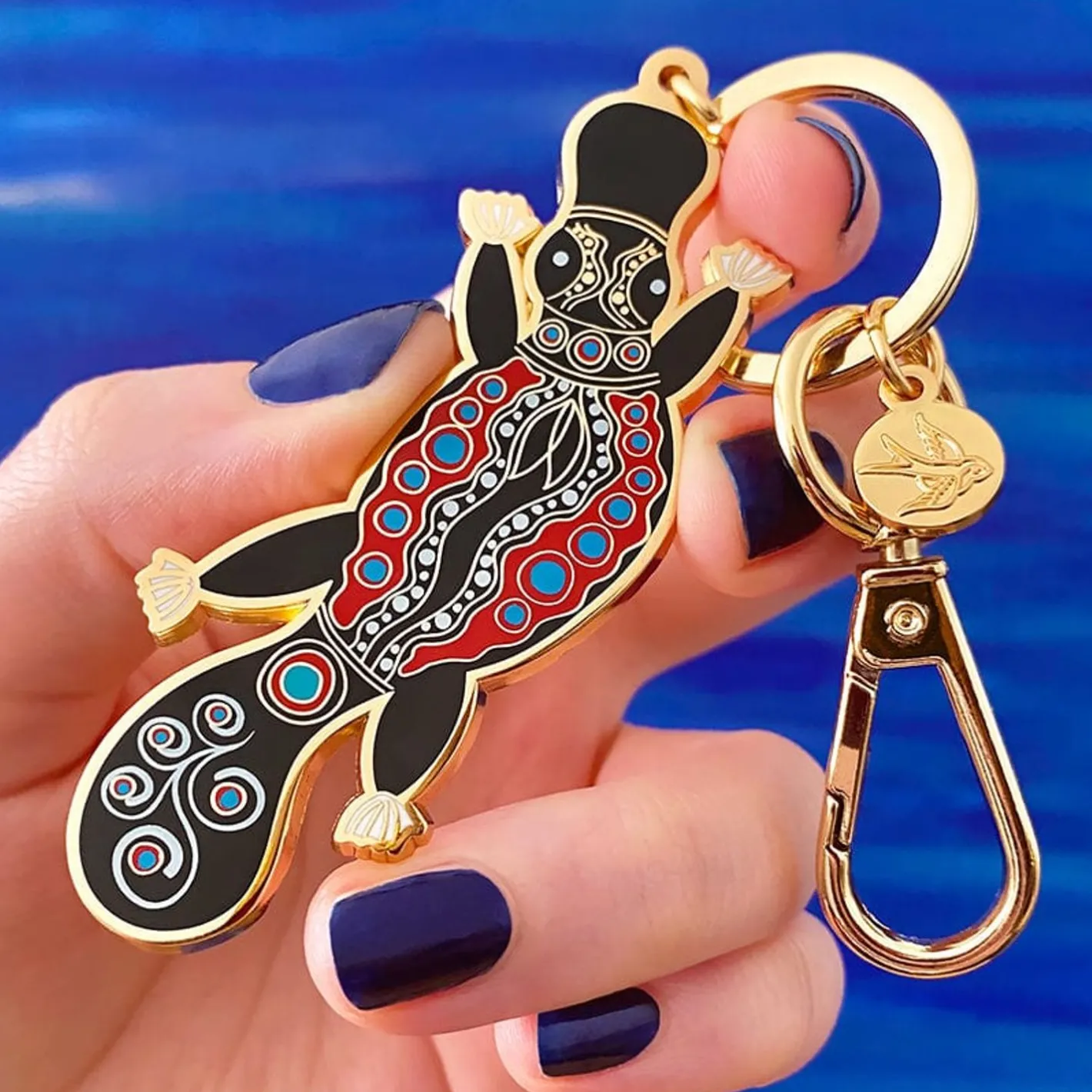 Erstwilder The Platypus 'Gugula' Key Ring^ Enamel Key Rings
