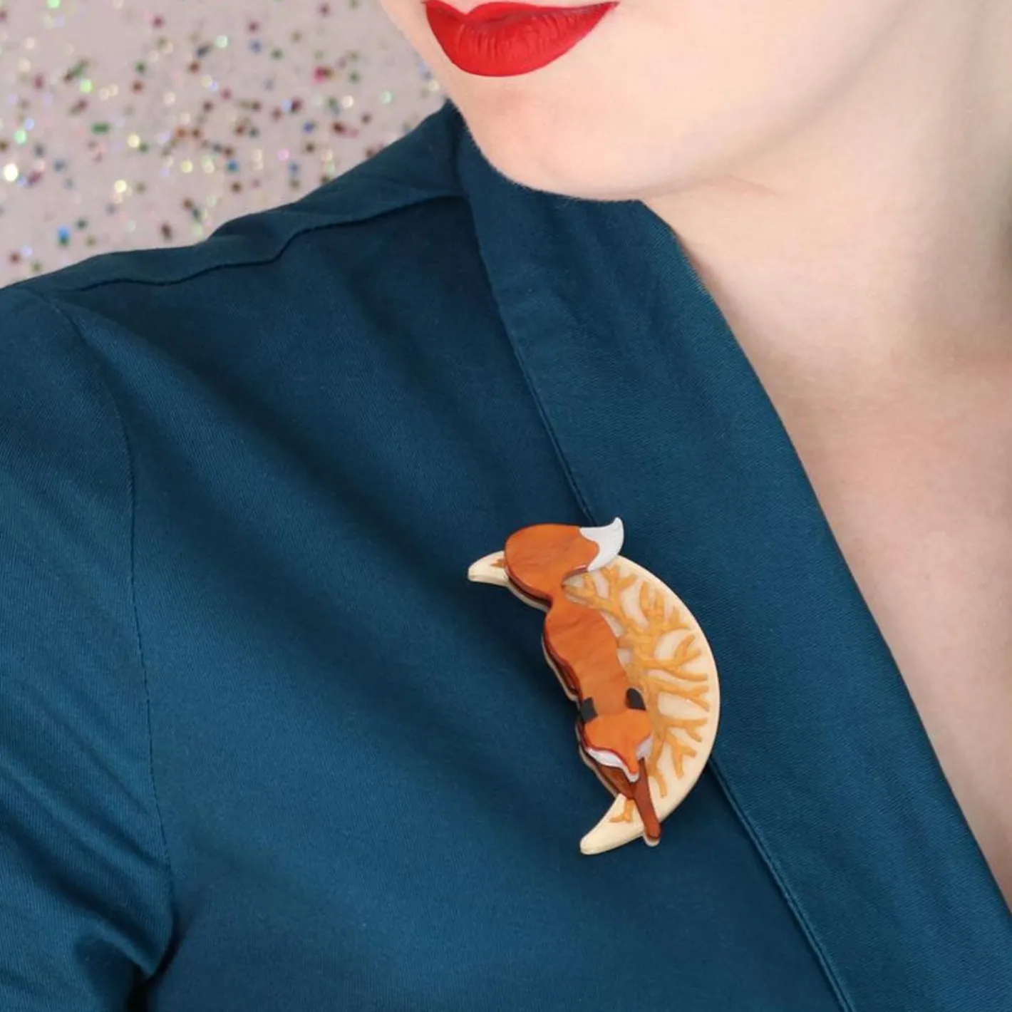 Erstwilder The Prowling Fox Brooch^ Brooches