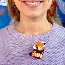 Erstwilder The Rakish Red Panda Brooch^ Brooches