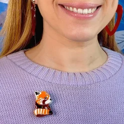 Erstwilder The Rakish Red Panda Mini Brooch^ Brooches