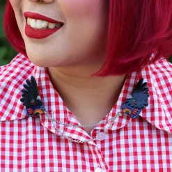 Erstwilder The Rare Red-Tail Cockatoo Cardigan Clips^ Brooches