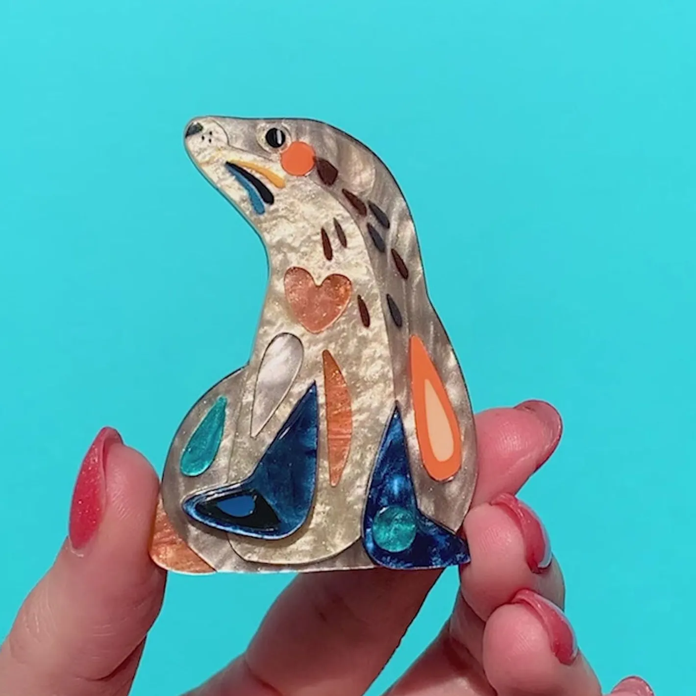 Erstwilder The Sage Sea Lion Brooch^ Brooches