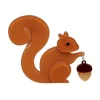 Erstwilder The Satisfied Squirrel Brooch^ Brooches