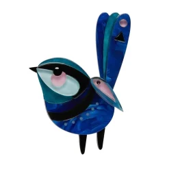 Erstwilder The Splendid Fairy Wren Brooch^ Brooches