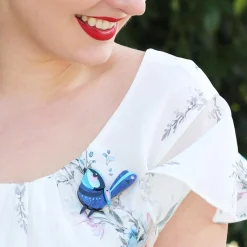 Erstwilder The Splendid Fairy Wren Brooch^ Brooches