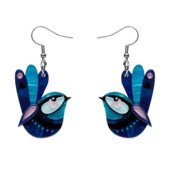 Erstwilder The Splendid Fairy Wren Earrings^ Earrings