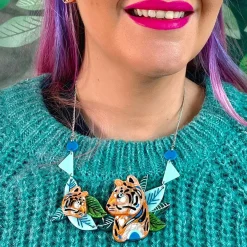 Erstwilder The Tranquil Tiger Necklace^ Necklaces